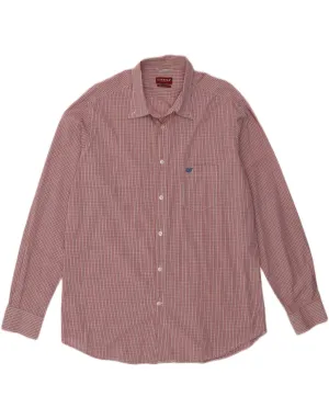 Easy Care Material CARRERA Mens Regular Fit Shirt XL Red Check Cotton