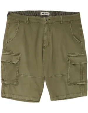 Active Motion GAS Mens Cargo Shorts 2XL W42 Khaki