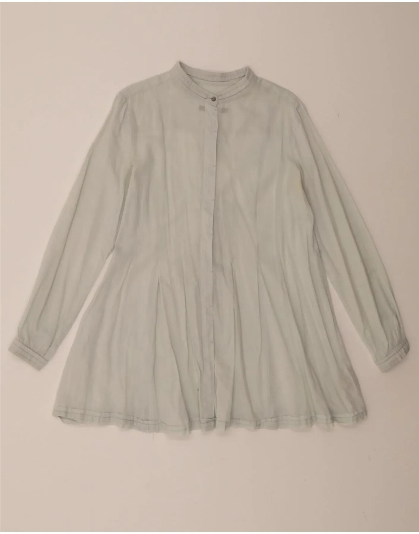 PENNY BLACK Womens Shirt Dress UK 12 Medium Blue Cotton Urban Style Eco Friendly Production