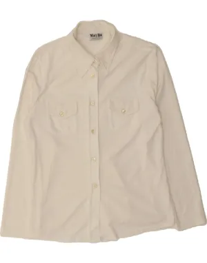 Holiday Special VINTAGE Womens Shirt Blouse UK 14 Large White Polyester
