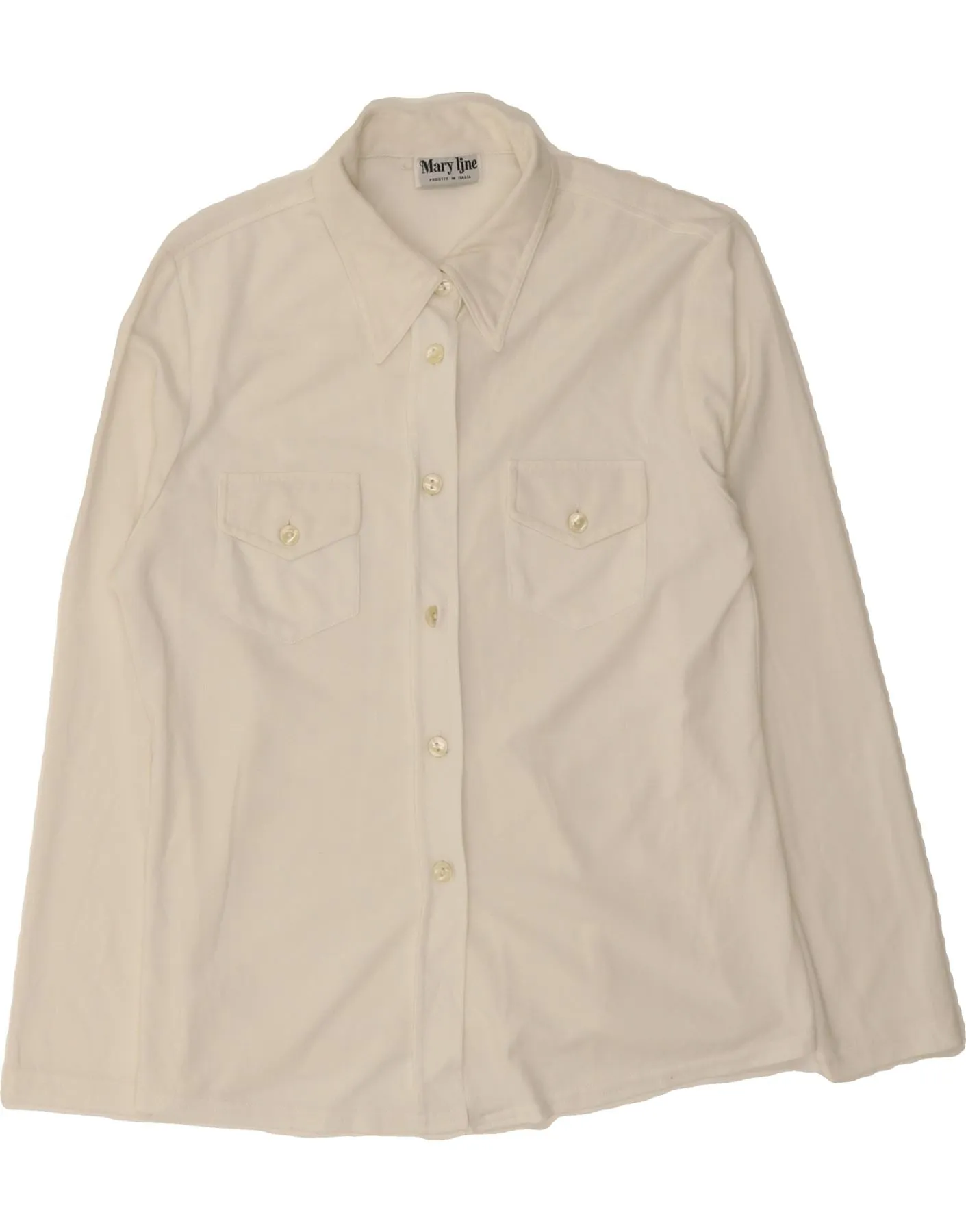 Holiday Special VINTAGE Womens Shirt Blouse UK 14 Large White Polyester