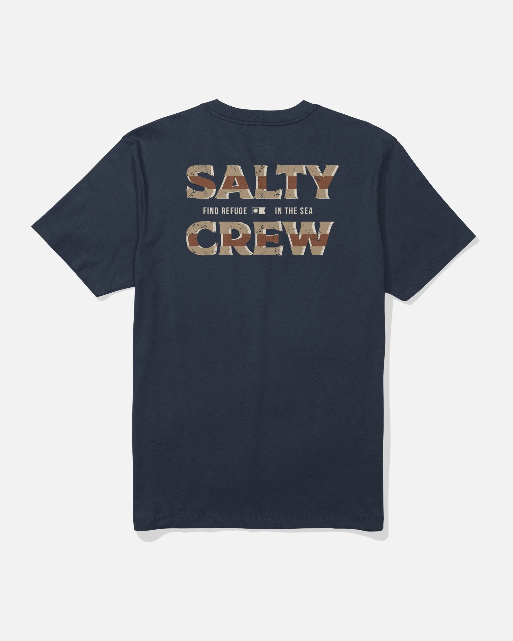 Effortless Comfort Wear Offset Tee - Navy