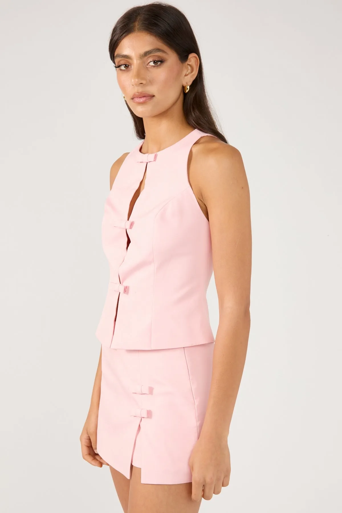 buffer Perfect Stranger Bowette Vest Top Light Pink