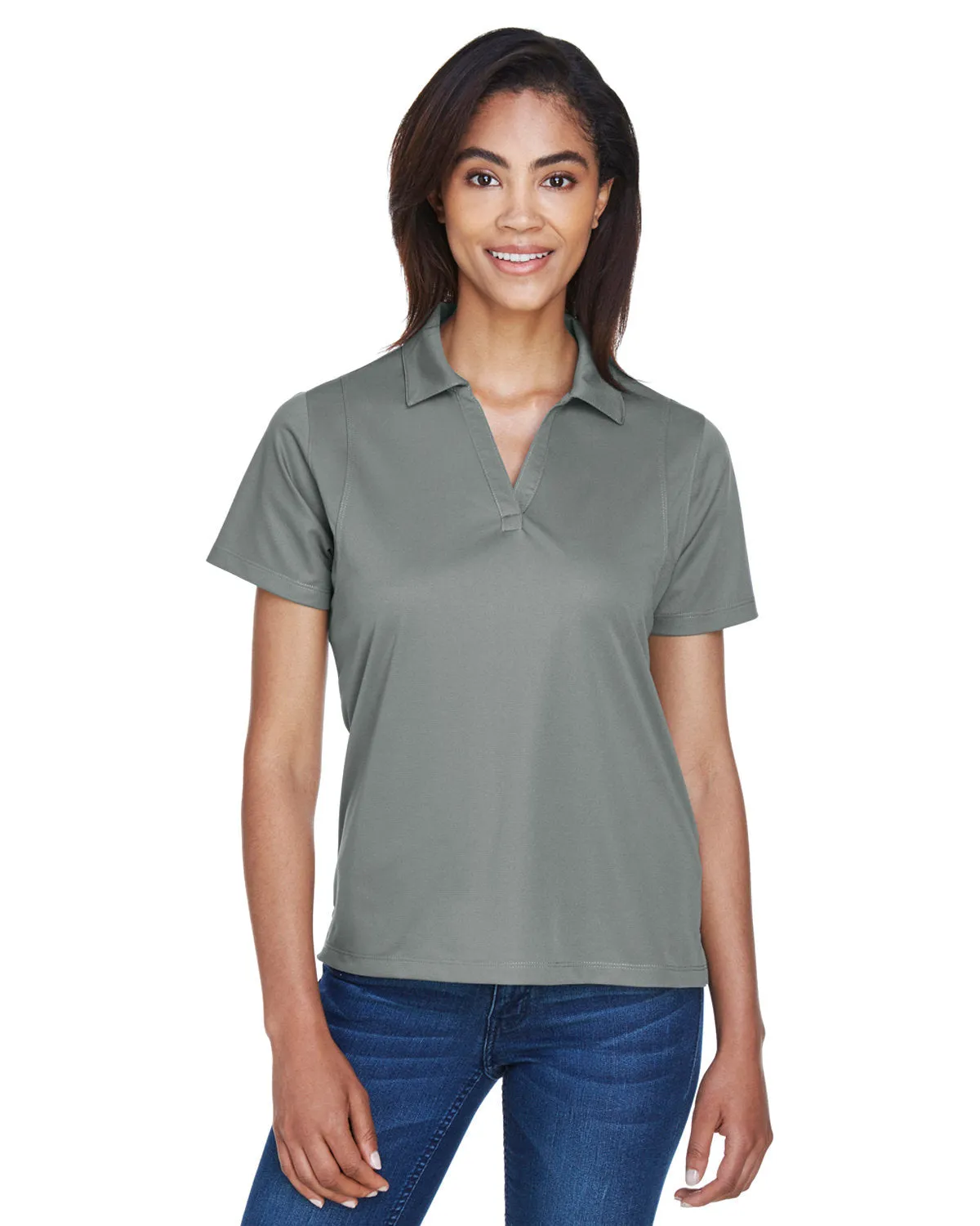 Harriton M354W Ladies' Micro-Piqu Polo Fitted Wear Easy Style