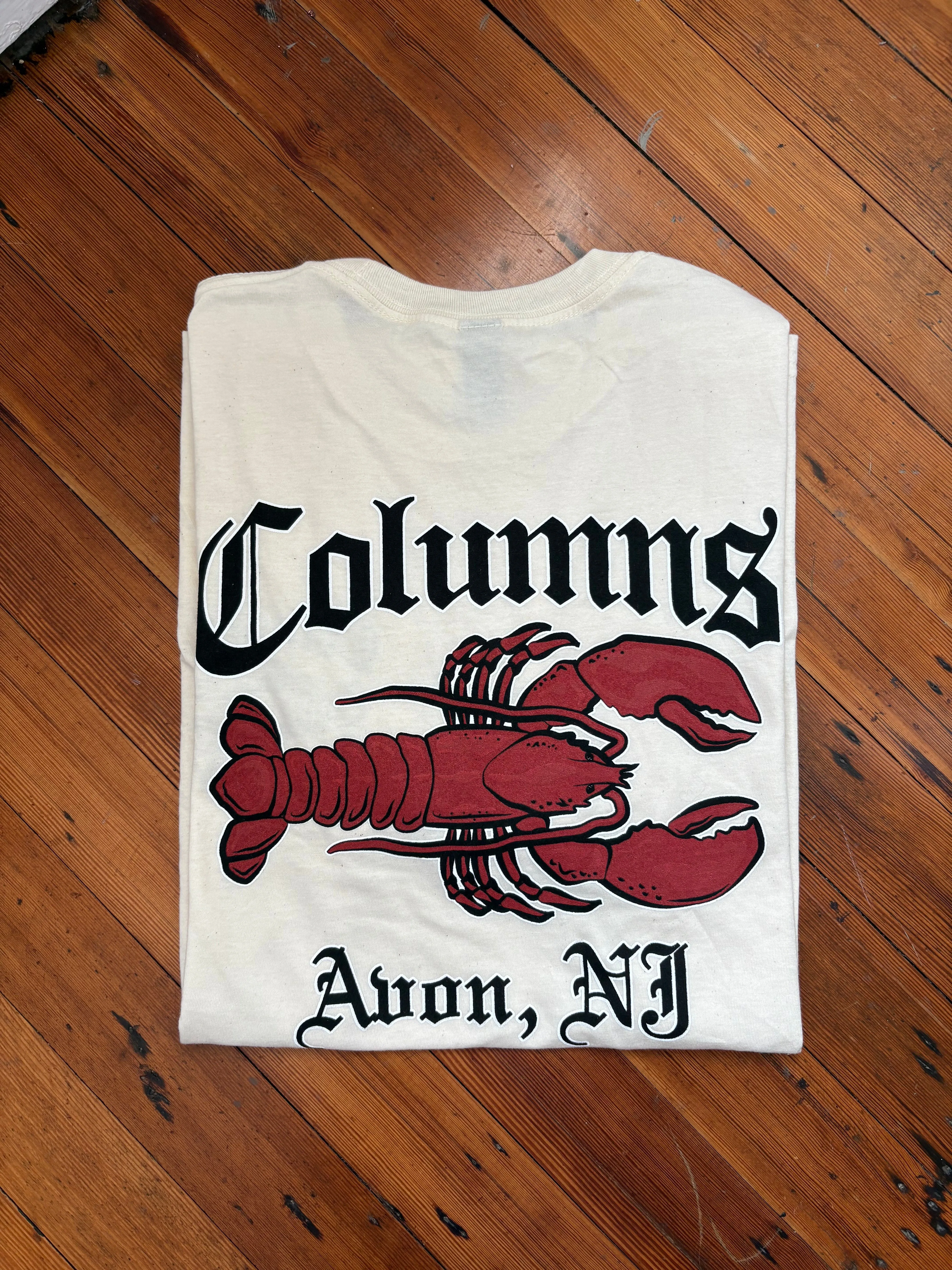 Heather Jersey Material Col-Lobster T-Shirt Natural
