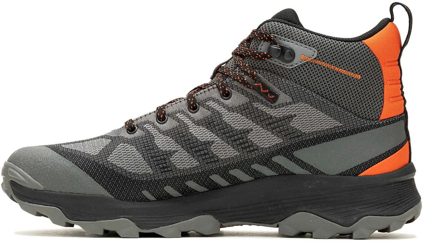 Impact protection Foot alignment Merrell Speed Eco Mid Waterproof Mens Walking Boots - Grey