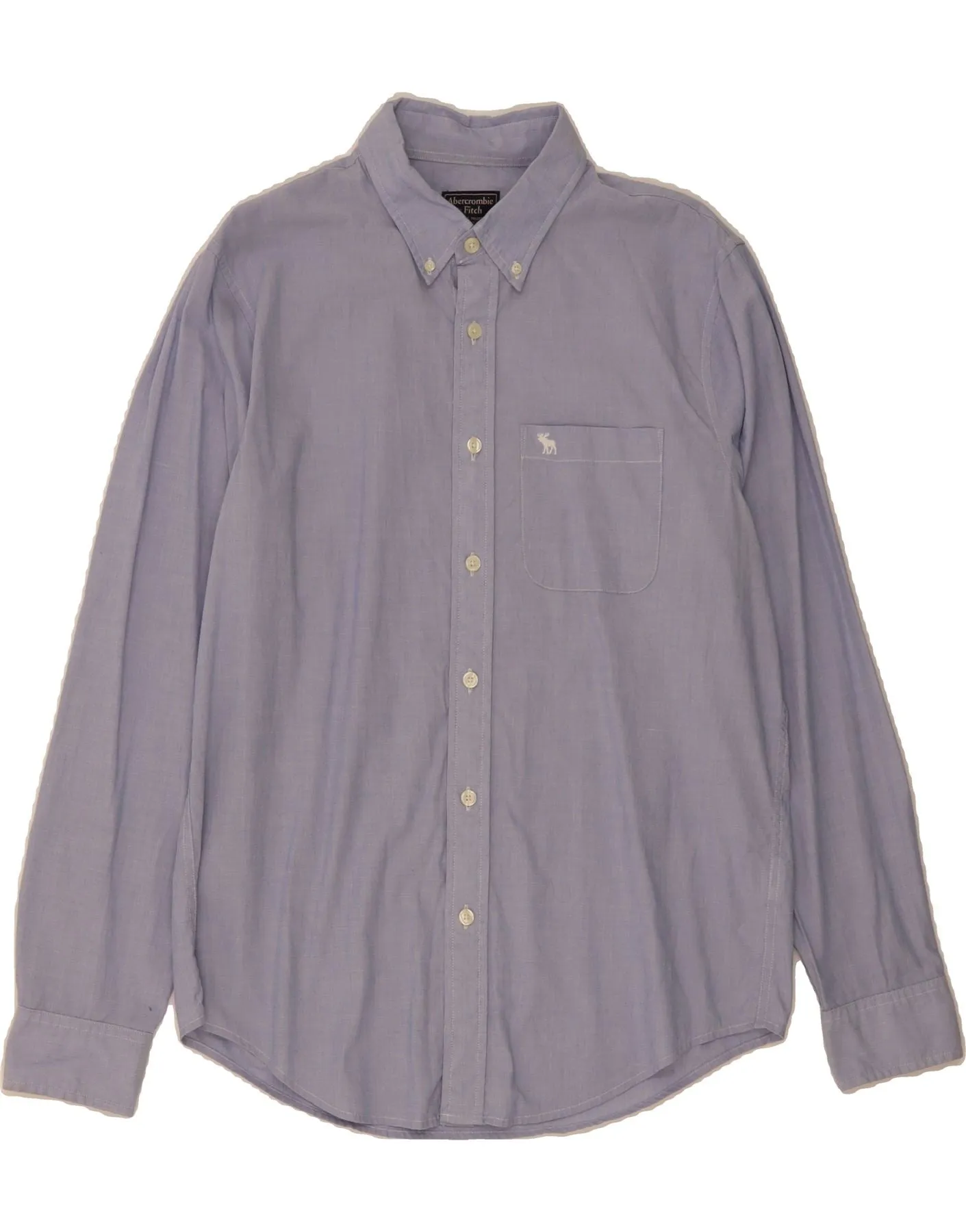 ABERCROMBIE & FITCH Mens Shirt XL Blue Cotton natural fiber