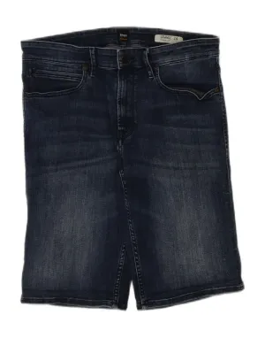 Dynamic Flex Zones HUGO BOSS Mens Regular Fit Denim Shorts W33 Medium  Blue Cotton