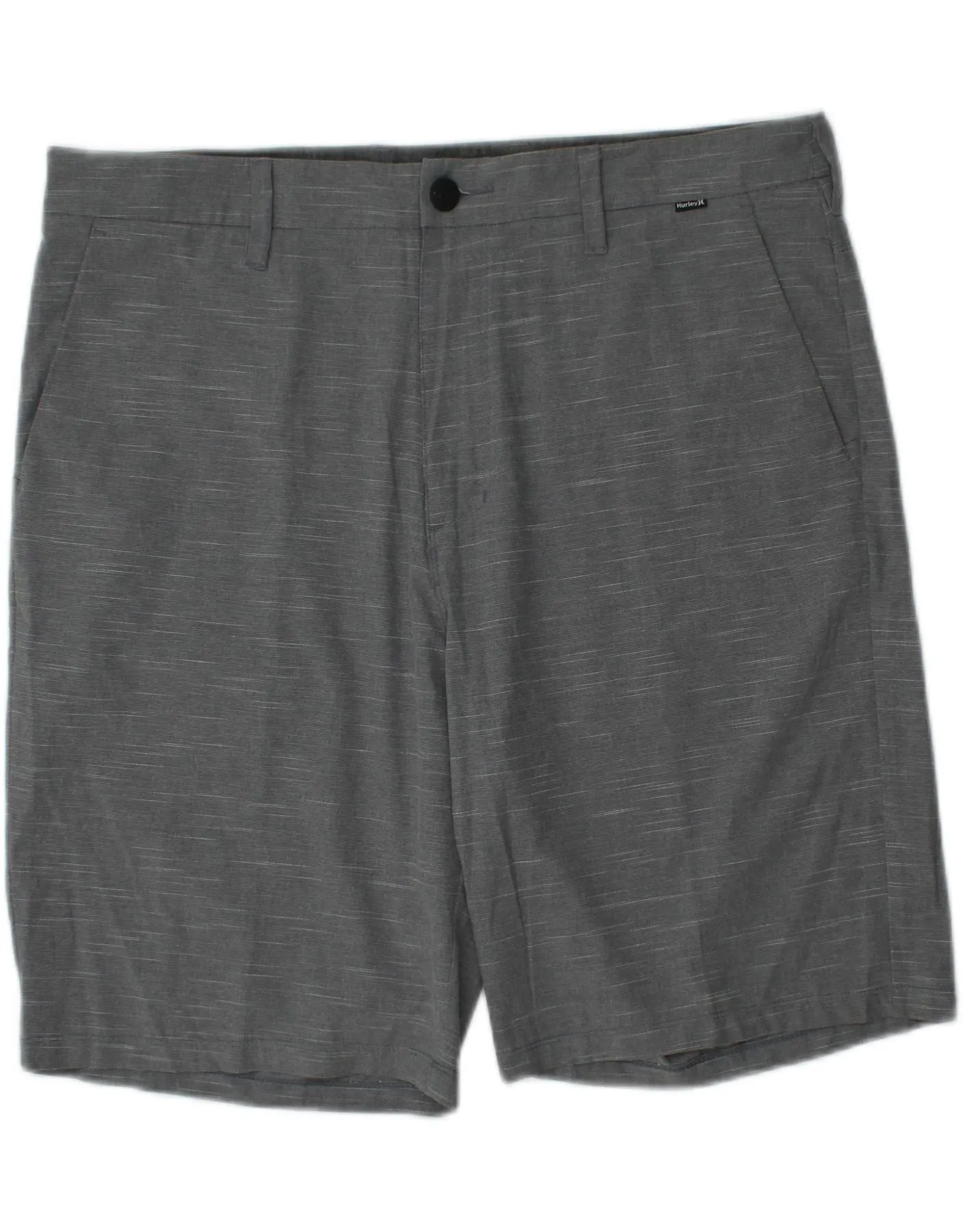 quick dry Reinforced Stress Points HURLEY Mens Chino Shorts W36 Large  Grey Flecked
