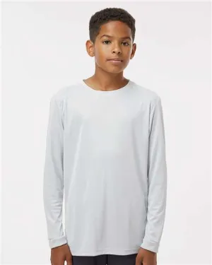 Paragon 218Y Youth Long Islander Performance Long Sleeve T-Shirt Casual All-Day Scoop neck femininity