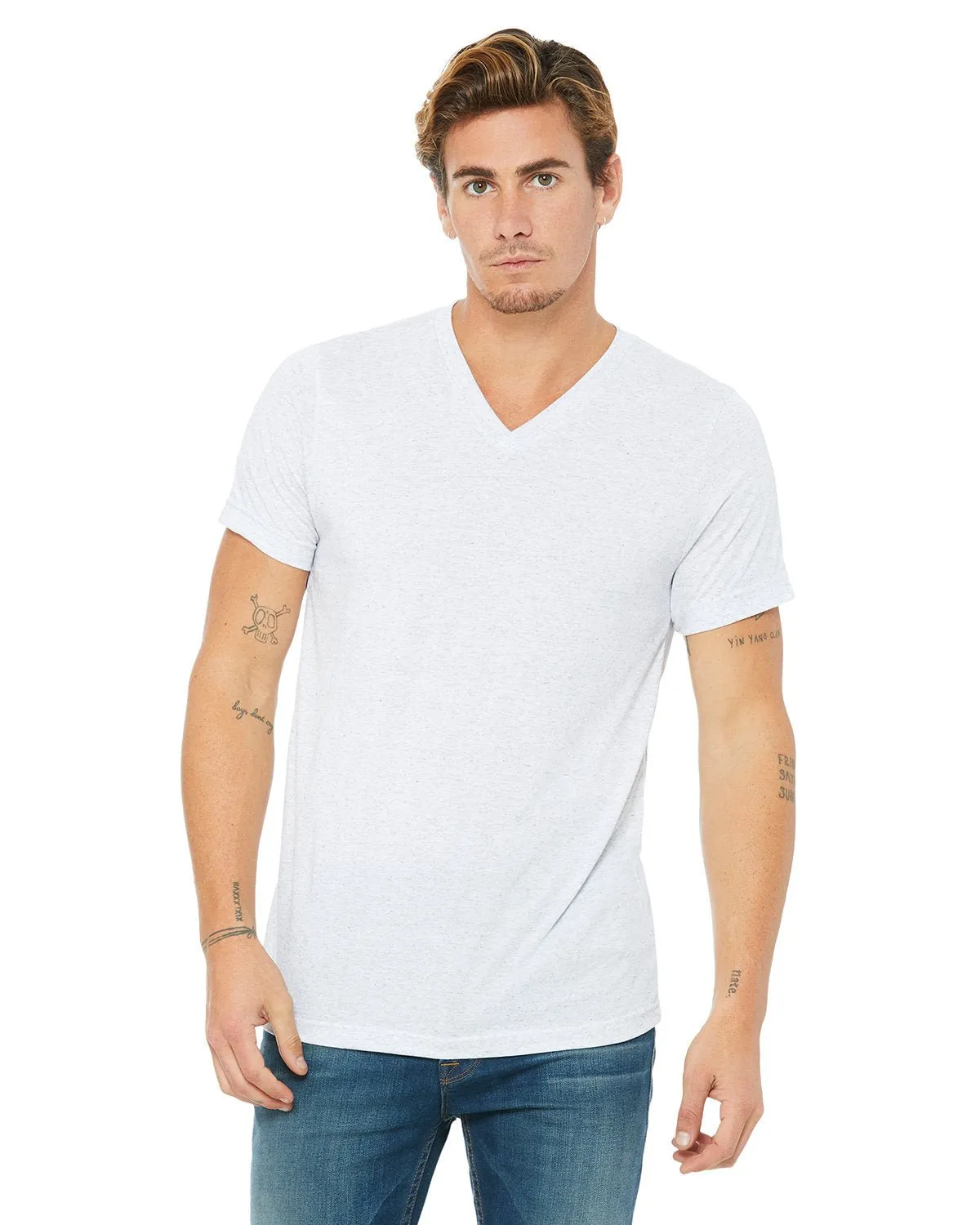 Bella   Canvas 3005 Unisex Jersey Short-Sleeve V-Neck T-Shirt Stylish and Comfortable Fashion Fit