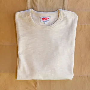 Short-Sleeve Slub T-shirt, Natural Versatile Look Seasonal top