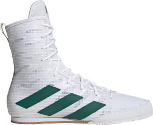 adidas Box Hog 4 Mens Boxing Shoes - White Slip Resistant
