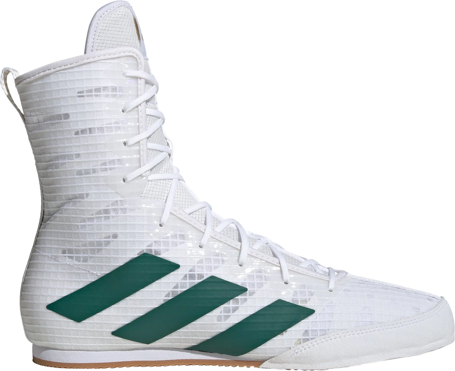 adidas Box Hog 4 Mens Boxing Shoes - White Slip Resistant