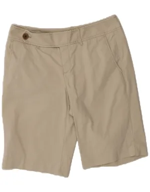 Errand Ready Smooth zipper closure EDDIE BAUER Womens Bermuda Shorts US 6 XS W28  Beige Cotton