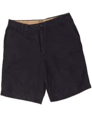 Retro Style IZOD Mens Chino Shorts W38 XL  Navy Blue Cotton