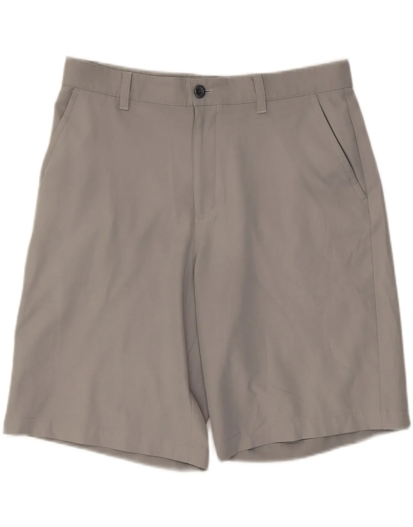 IZOD Mens Golf Chino Shorts W34 Large Grey Polyester Printed design