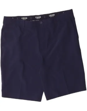 Abrasion Dispersing Weave IZOD Mens Golf Chino Shorts W42 2XL  Navy Blue Polyester