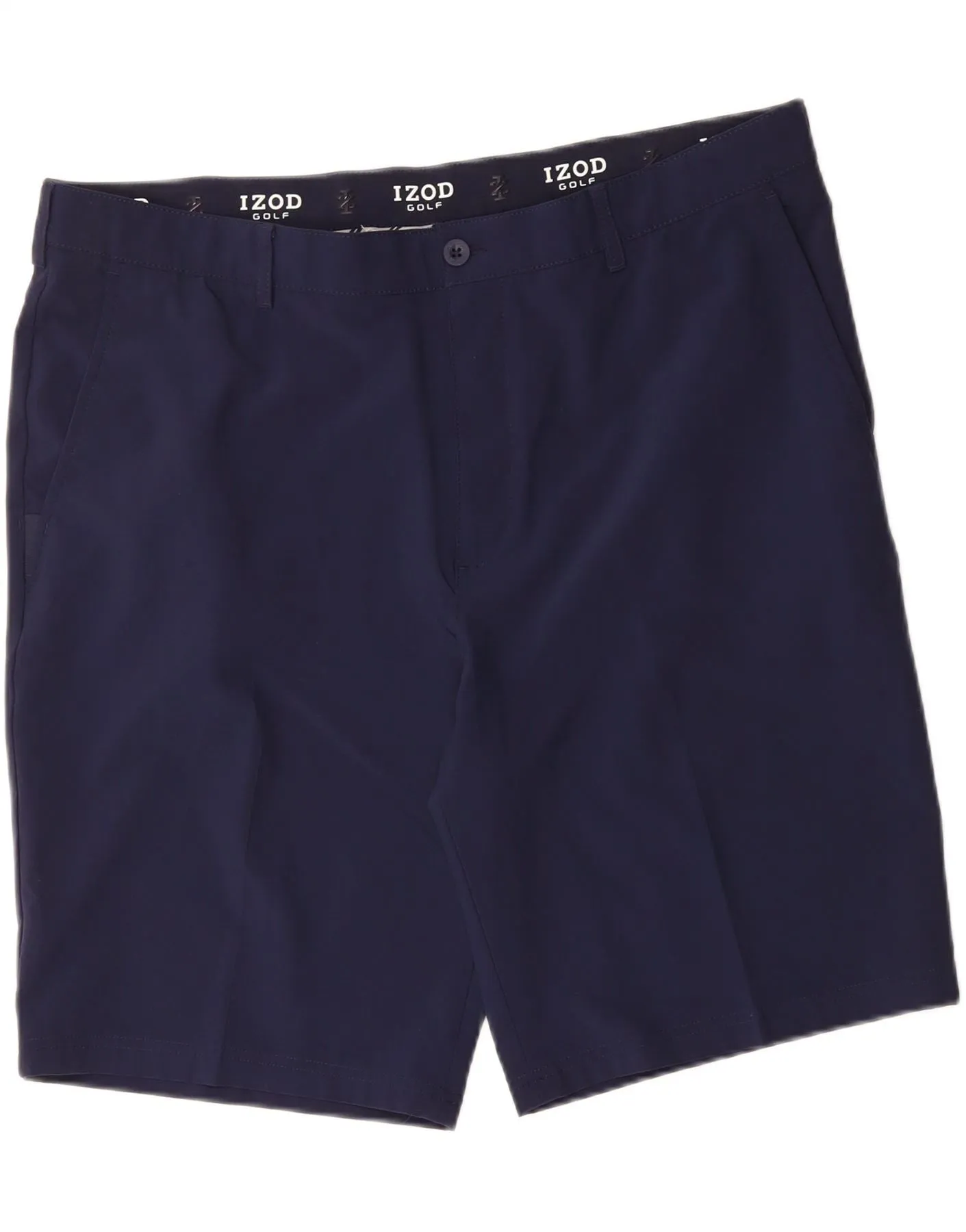 Abrasion Dispersing Weave IZOD Mens Golf Chino Shorts W42 2XL  Navy Blue Polyester