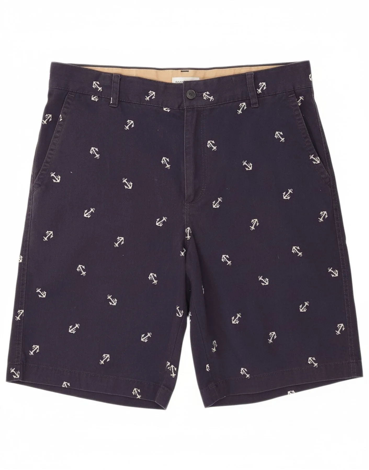 earthy shades Cold Weather Gear IZOD Mens Graphic Chino Shorts W36 Large  Navy Blue Cotton