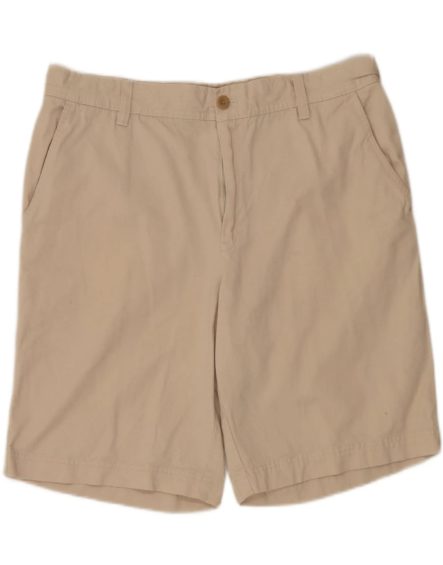 Seamless construction present for him IZOD Mens Salt Water Chino Shorts  W38 XL Beige Cotton