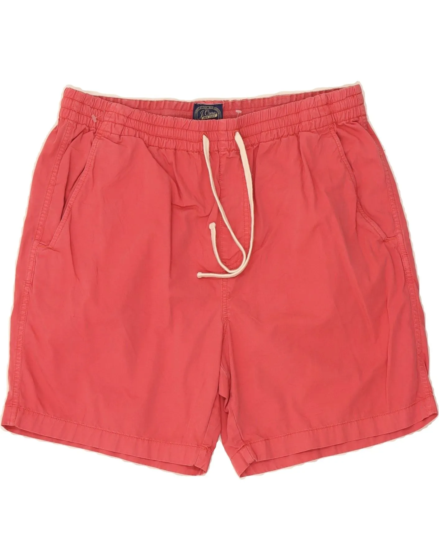 J. CREW Mens Casual Shorts Large W36  Red Cotton silk blend