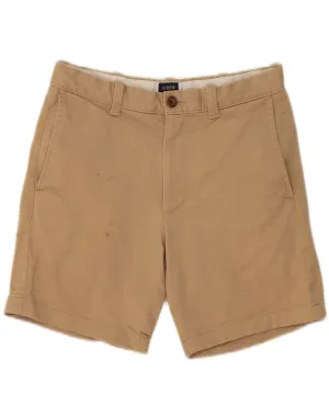 J. CREW Mens Chino Shorts W29 Small Beige Cotton Daily Fit