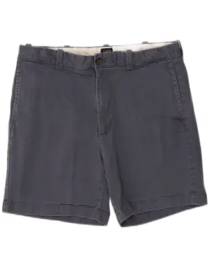 J. CREW Mens Chino Shorts W36 Large Navy Blue Quick Fit Comfort