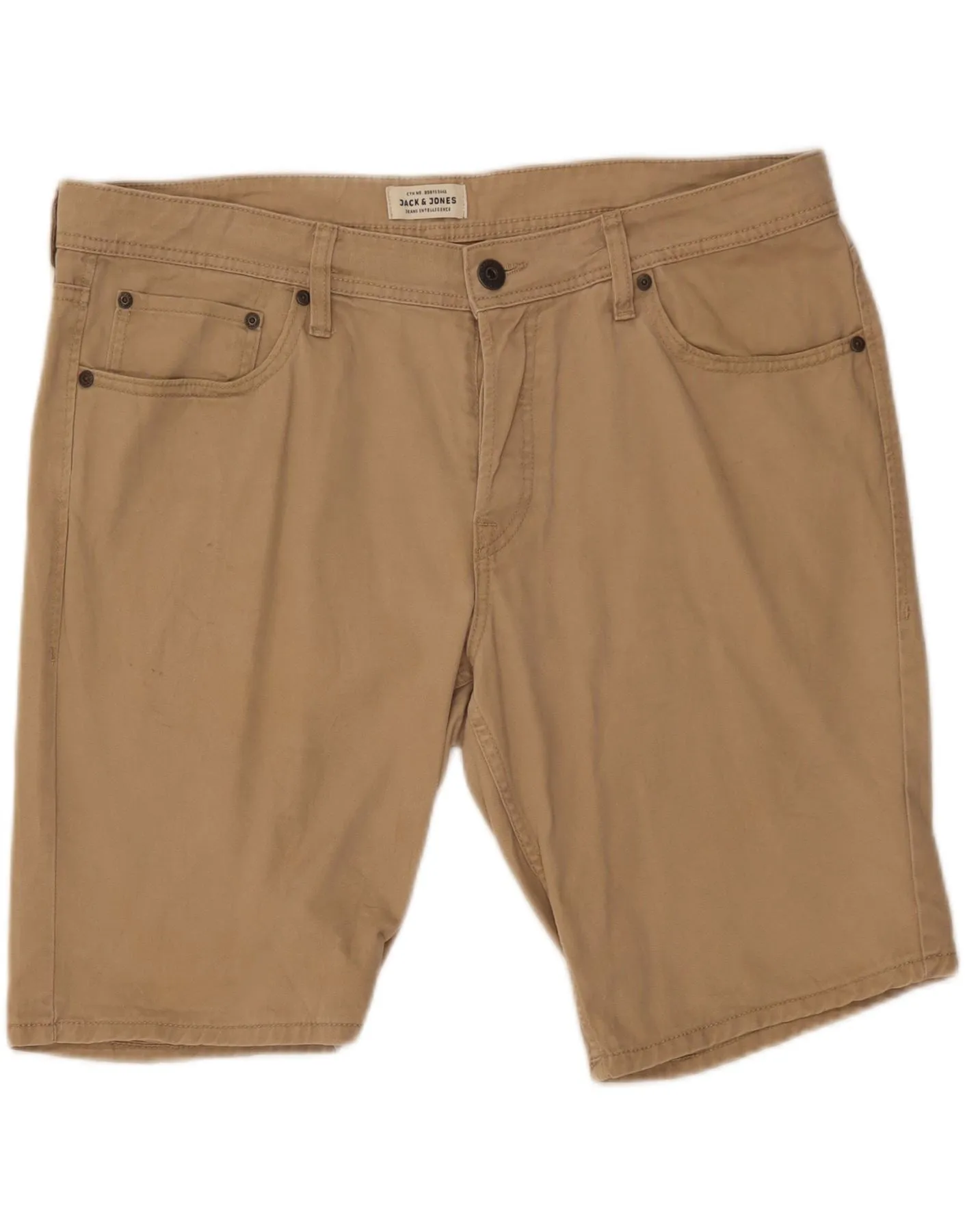 JACK & JONES Mens Casual Shorts XL W38  Beige Cotton clean look hip look