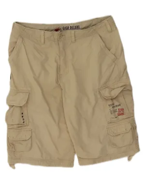 KILLTEC Mens Cargo Shorts Medium W32 Beige Cotton low - rise