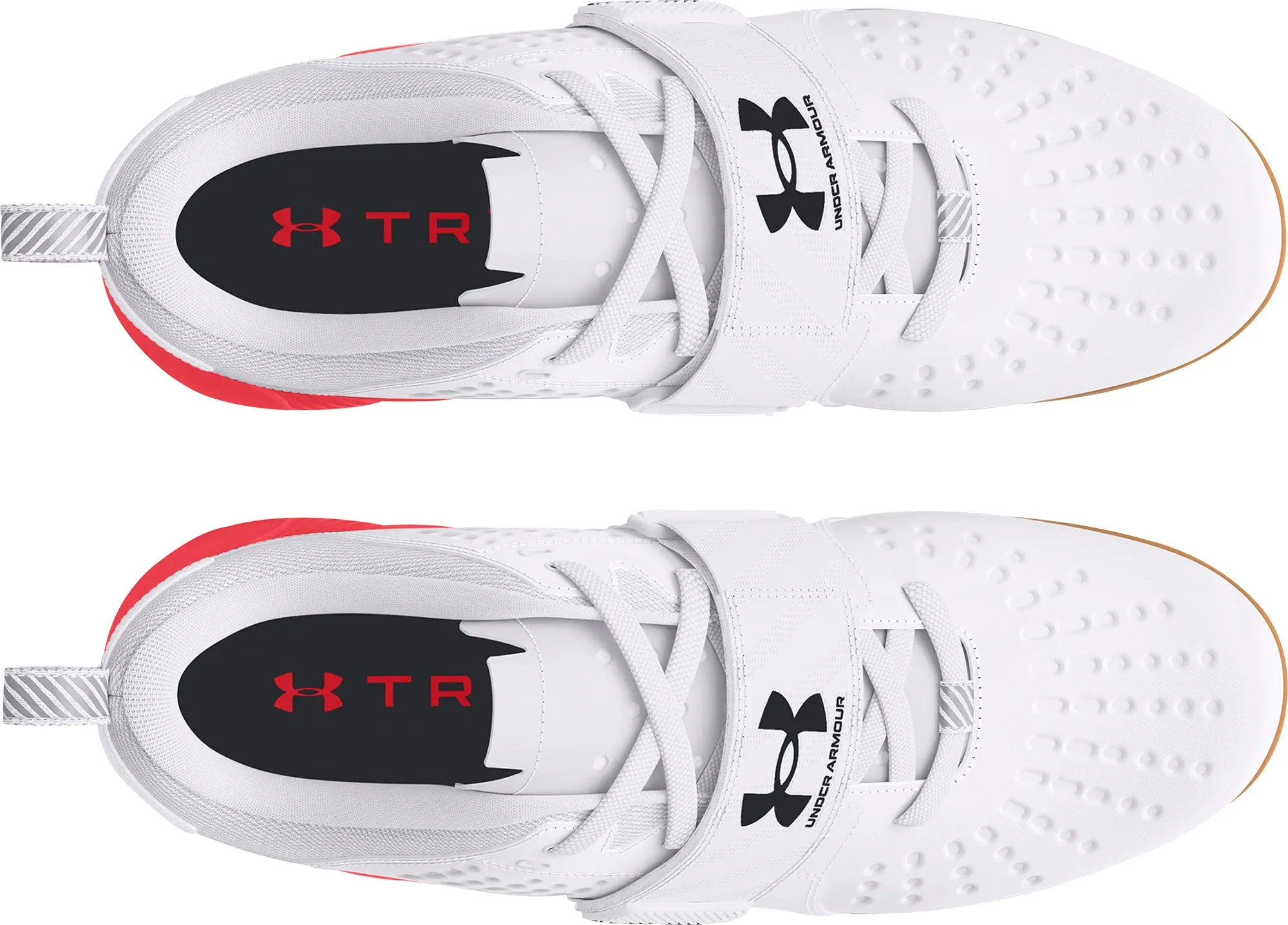 Snug Heel Lock ZipUpClosure Under Armour Reign Lifter Weightlifting Shoes - White