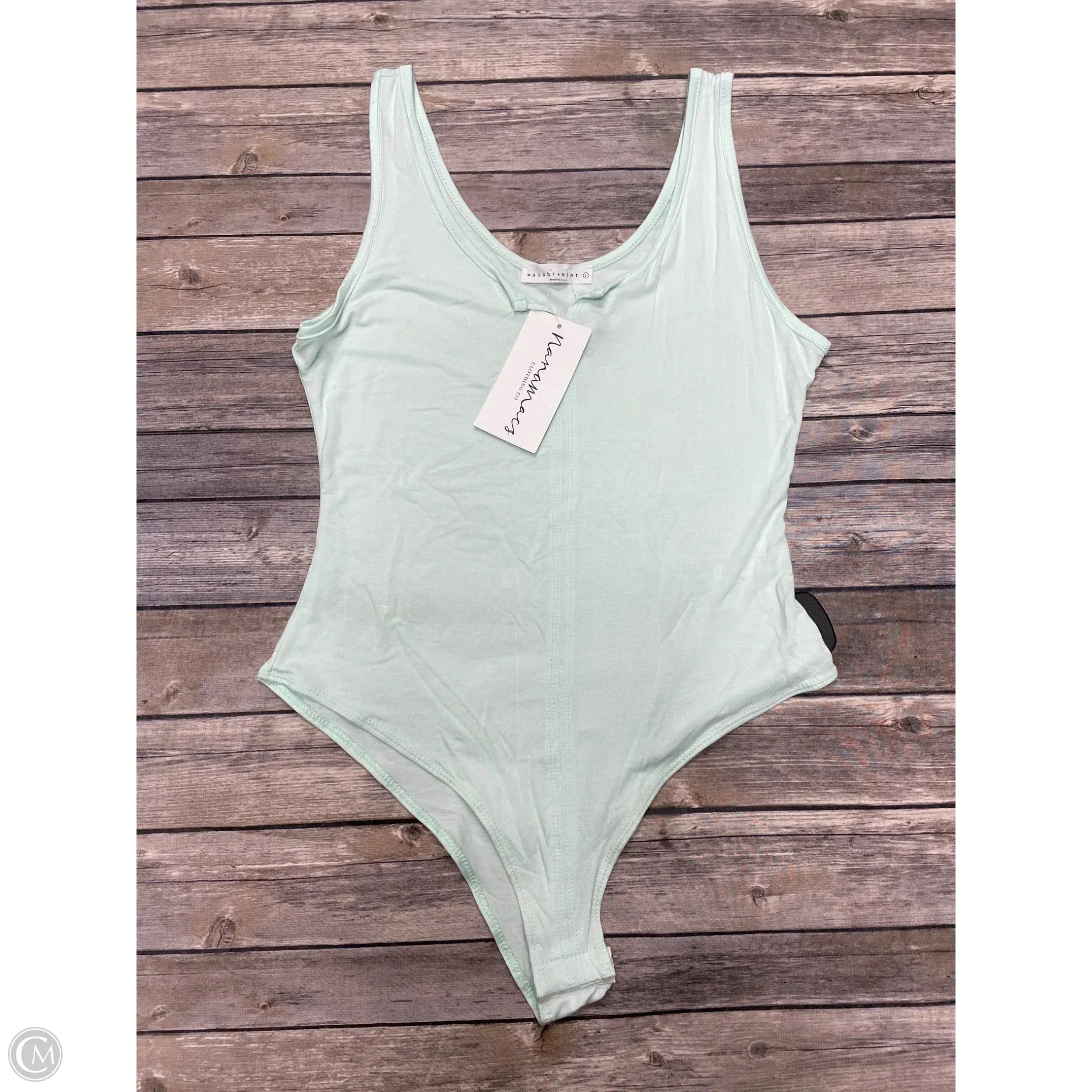 Bodysuit By Cme In Green, Size: L city chic bodysuit petite bodysuit
