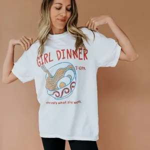 Fun Prints Girl Dinner Tee Elegant Top