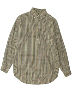 Comfort-First BENETTON Mens Shirt Small Multicoloured Check Cotton
