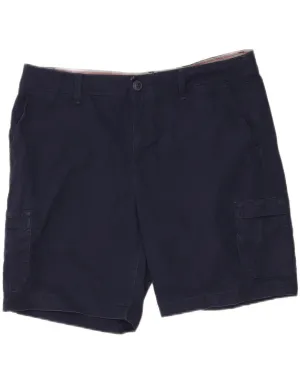 Daytime Look Timeless Classic EDDIE BAUER Womens Cargo Shorts US 12 Large W34 Navy Blue Cotton