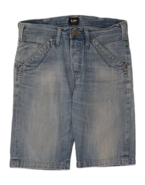 LEE Mens Clarky Denim Shorts W29 Medium Blue Cotton Relaxed Cut