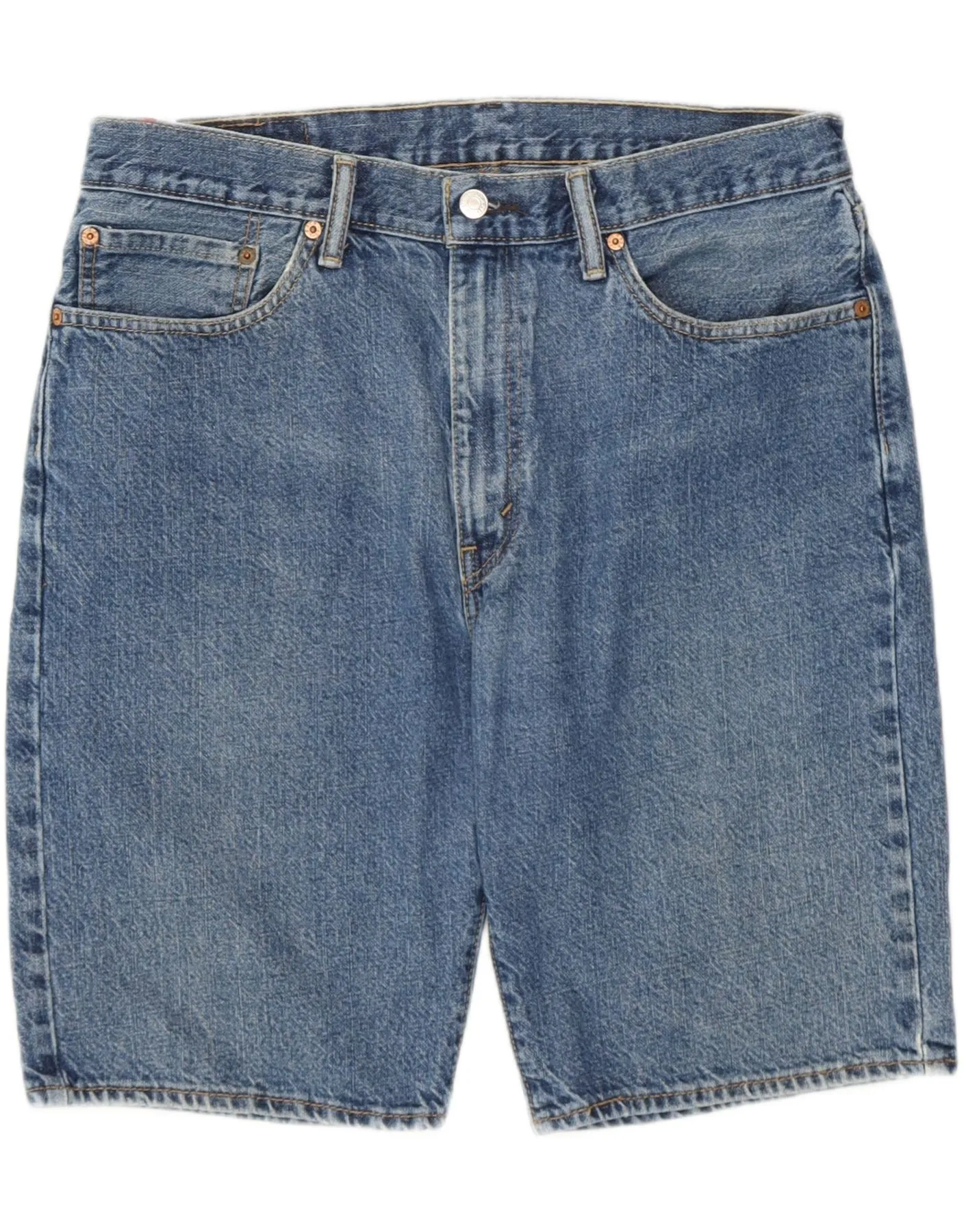 Beach Vibes Travel Friendly LEVI'S Mens 505 Denim Shorts W36 Large Blue Cotton
