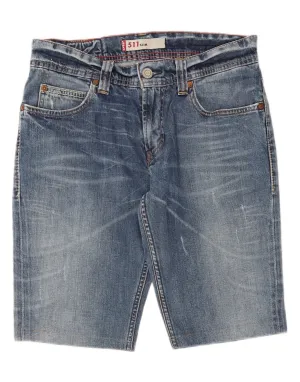 LEVI'S Mens 511 Slim Fit Denim Shorts W32 Medium Blue Cotton sunglasses Quick Comfort Fit
