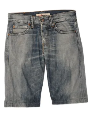 Trendy Fit LEVI'S Mens 512 Denim Shorts W30 Medium  Blue Cotton