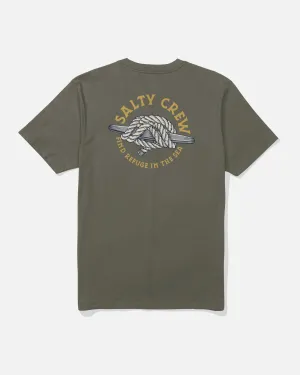 Cleat Knott Tee - Dusty Olive Award-winning Modern and Soft