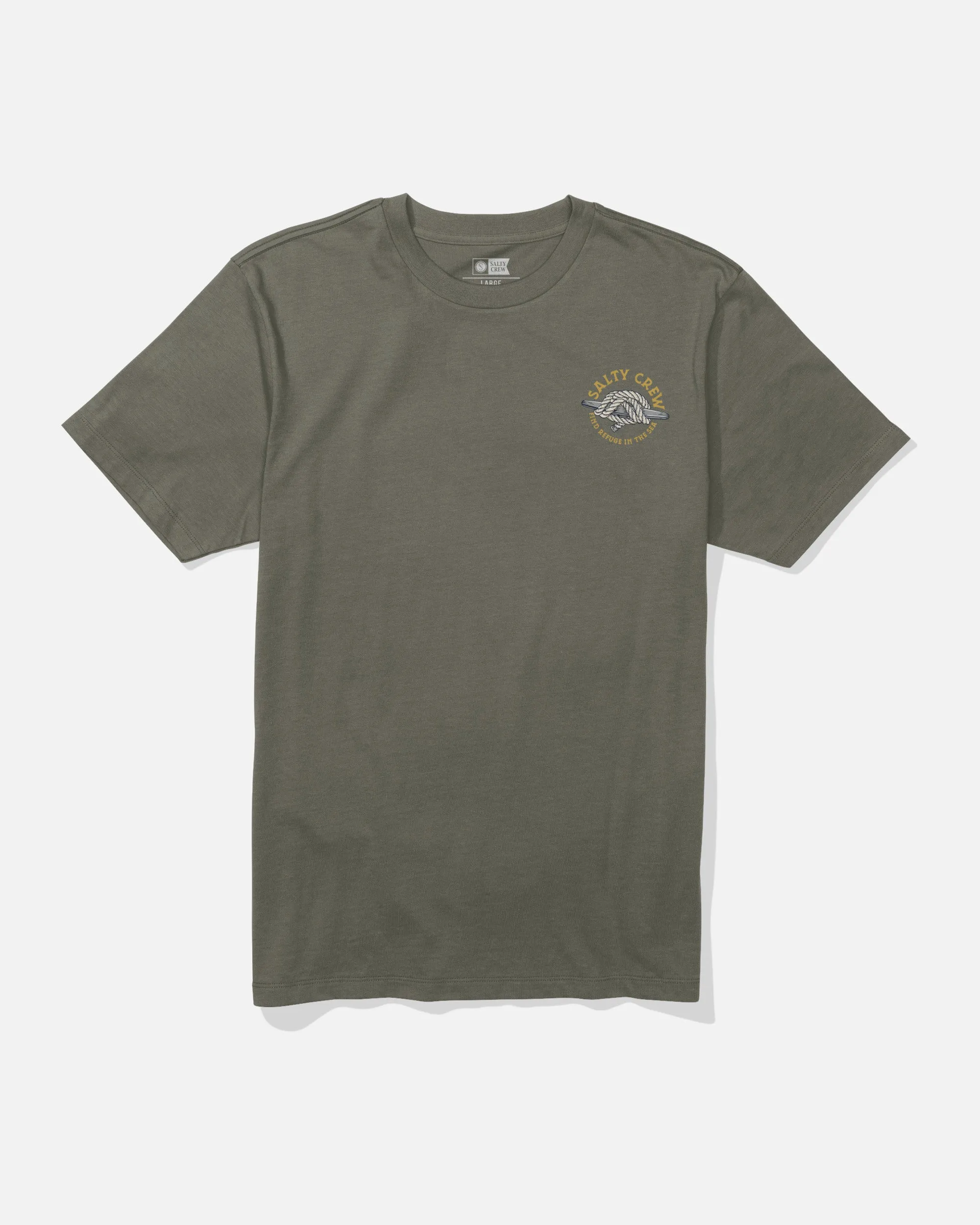 EcoFriendlyDyes Printed uniqueness Cleat Knott Tee - Dusty Olive