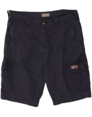 Fastening Closure NAPAPIJRI Mens Cargo Shorts W32 Medium Navy Blue Cotton