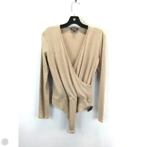 fashion blogger bodysuit Bodysuit By Express In Tan, Size: M