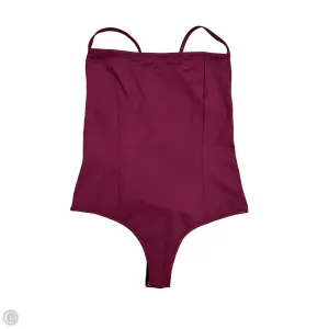 Bodysuit By Free People In Red, Size: M model style bodysuit
