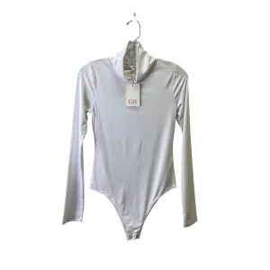 Bodysuit By Gianni Bini In White, Size:S basic bodysuit navy bodysuit