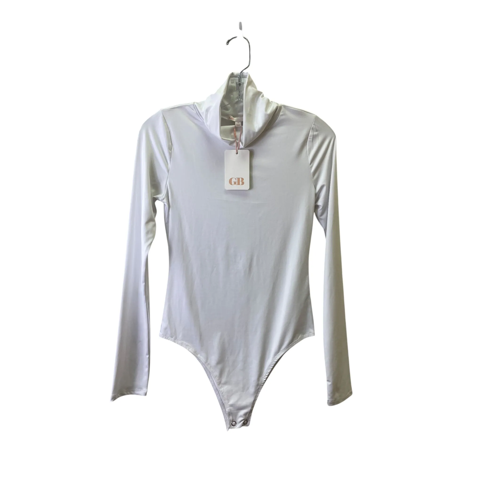 Bodysuit By Gianni Bini In White, Size:S basic bodysuit navy bodysuit