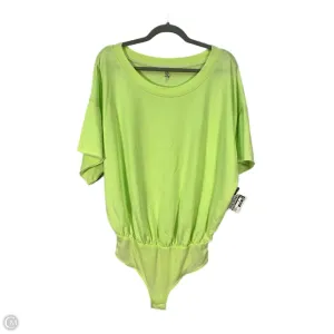 Bodysuit By Free People In Green, Size: S yellow bodysuit intimate bodysuit