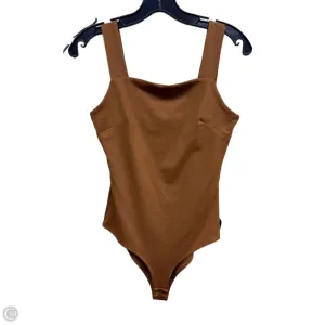 boho bodysuit one shoulder bodysuit Bodysuit By Clothes Mentor In Brown, Size: S