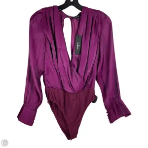 vintage bodysuit animal print bodysuit Bodysuit By Lulus In Purple, Size: S