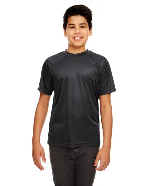 UltraClub 8420Y Youth Cool & Dry Sport Performance InterlockT-Shirt Relaxed Design AllDay Comfort
